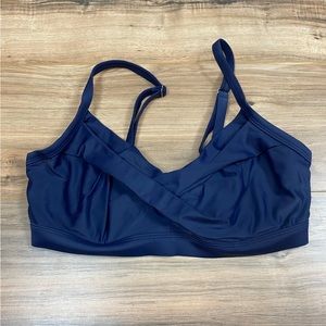 Athleta‎ Underwire Bikini Top Women's 34D/DD Color Navy